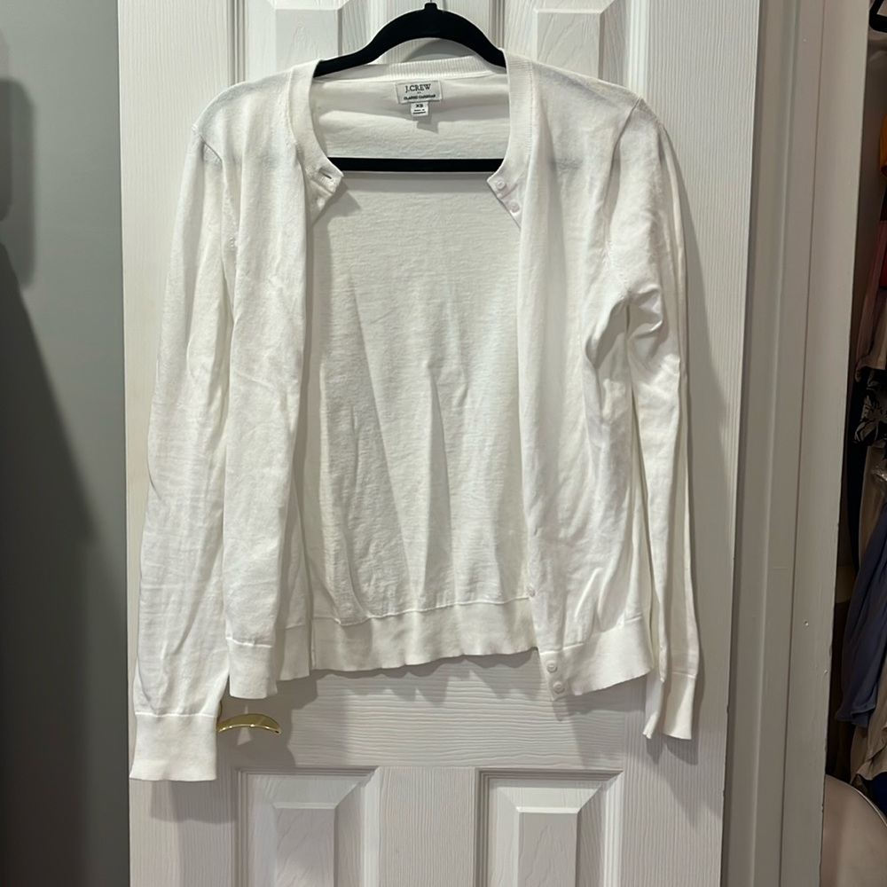 White J crew Knit Cardigan
